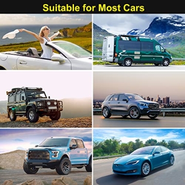 ViLSOM Car Vanity Mirror with LED Lights for Makeup