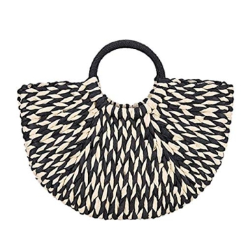 Stylish Simcat Straw Beach Bag for Summer Adventures
