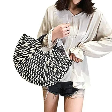 Stylish Women’s Straw Handbag for Summer Beach Days