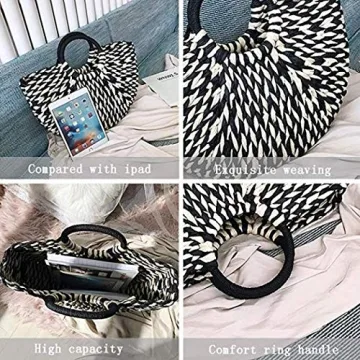 Stylish Women’s Straw Handbag for Summer Beach Days