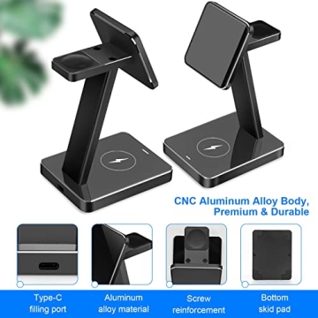 Premium MagSafe 3 in 1 Wireless Charging Station