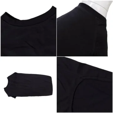 Lovelonglong Pet Clothing Dog Costumes Basic Blank T-Shirt Tee Shirts for Large Dogs Black XXXXL