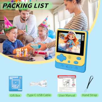 vaomon Handheld Game Console, Mini Arcade Machines Built-in 800 Classical FC Games, (Blue800 Games)