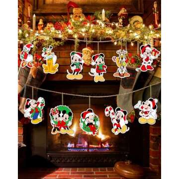 16PCS Disney Christmas Tree Ornaments – Safe for Kids
