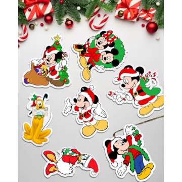 16PCS Disney Christmas Tree Ornaments – Safe for Kids