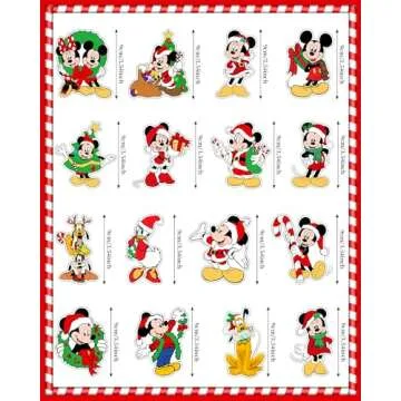 16PCS Disney Christmas Tree Ornaments – Safe for Kids
