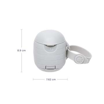 Ubbi On The Go Dual Pacifier Holder, Keeps Baby’s Binkies Clean and Accessible, Includes Silicone Strap, Gray
