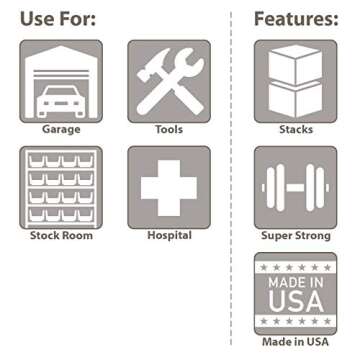 Durable Akro-Mils 1800 Series AkroBin for Storage