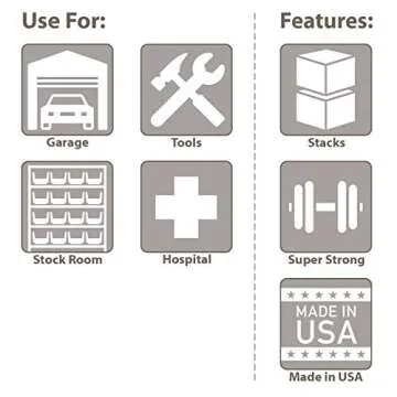 Durable Akro-Mils 1800 Series AkroBin for Storage