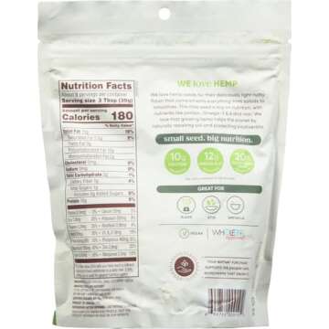 Nutiva Organic Hemp Seed - Plant-Based Protein & Omega-3