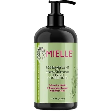 Mielle Organics Rosemary Mint Strengthening Leave-In Conditioner, Supports Hair Strength, Smooth Con...