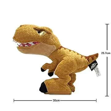 Mattel Jurassic World Fan-Favorite Character, Plush Dinosaur Toy with Chomp Action & Roar Sound, Soft Doll Play or Nap Buddy, For Kids Ages 3 Years & Older