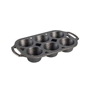 Lodge Cast Iron Muffin Pan - 6 Impressions Ready to Use