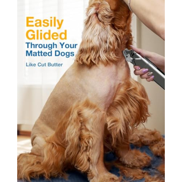 Oneisall Cordless Dog Clippers Low Noise Waterproof Pet Shaver