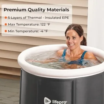 Durable Lifepro Portable Ice Bath Tub - Outdoor Use Only