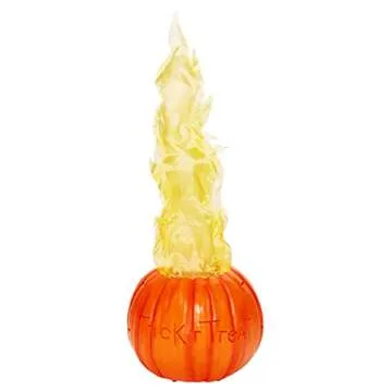 Spirit Halloween Light-Up Flaming Pumpkin Trick 'r Treat Decoration