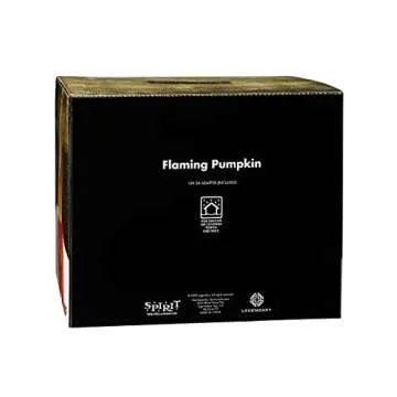 Spirit Halloween Light-Up Flaming Pumpkin Trick 'r Treat Decoration