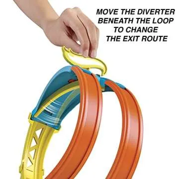 Hot Wheels Track Builder Unlimited Split Loop Pack - Fun Toy Set