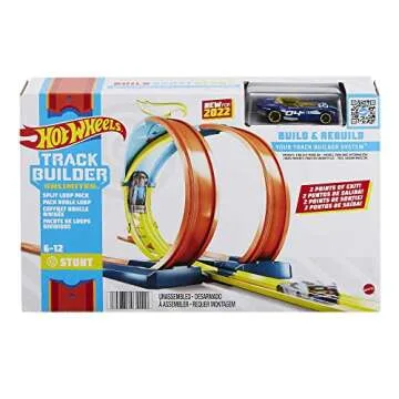Hot Wheels Track Builder Unlimited Split Loop Pack - Fun Toy Set