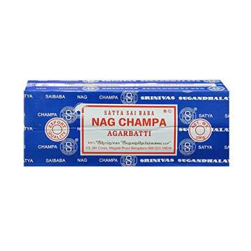 Satya Sai Baba Nag Champa Agarbatti Pack of 2 Incense Sticks Boxes 250gms Each Hand Rolled Agarbatti...