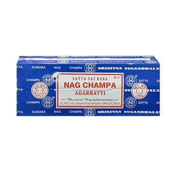 Satya Sai Baba Nag Champa Agarbatti Pack of 2 Incense Sticks Boxes 250gms Each Hand Rolled Agarbatti...