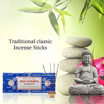 Bangalore Nag Champa 2-Pack Incense Sticks for Relaxation