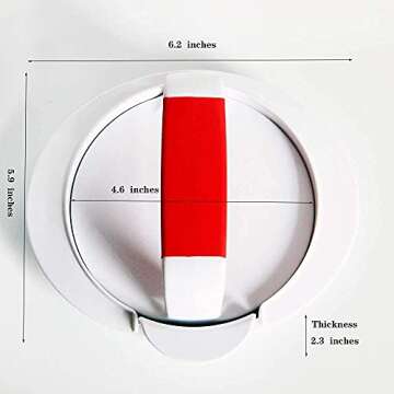 Hamburger Press Patty Maker Burger Press Mold Perfectly Sized 4.6” Burger Mold Rings Easy Release Round Hamburger Patty Press for Grill Accessories Set (1 Piece) White