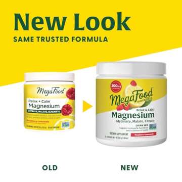 MegaFood Relax + Calm Magnesium Powder - Raspberry Lemonade