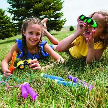 12 Plastic Kids Binoculars, Asst Colors, Party Favors, Pretend Play
