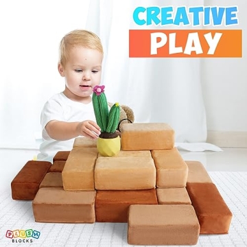 Plush Blocks - Premium Soft Foam Building Block Set for Kids