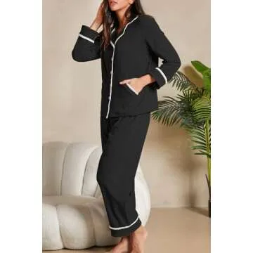 CHYRII Women's Flannel Pajamas - Stylish and Cozy Sleepwear Set