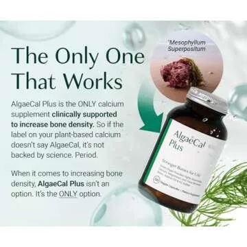 AlgaeCal Plus Calcium Supplement for Improved Bone Strength