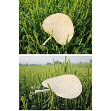 Eco-Friendly Palm Leaf Hand Fan for Summer Events