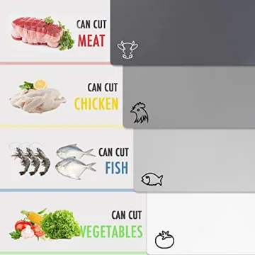 Fotouzy Flexible Cutting Board Set - BPA Free & Stylish