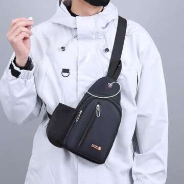 LAKUB Sling Bag - Versatile Crossbody Backpack for All