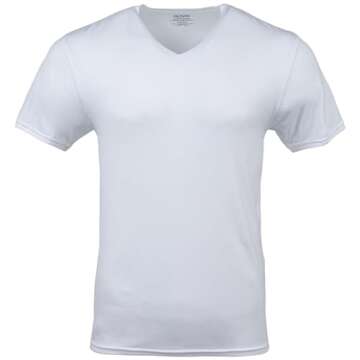 Gildan 6-Pack Men's V-Neck T-Shirts - Comfortable Essentials