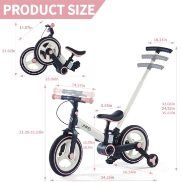 Versatile JMMD Toddler Bike for Kids 18-60 Months, 6-in-1