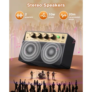 10W Mini Electric Guitar Amplifier for Home or Travel