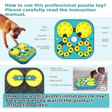 KADTC Advanced Dog Puzzle Toy for Intelligent Playtime