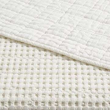 Levtex Home Mills Waffle Quilt Set - King Size Luxury
