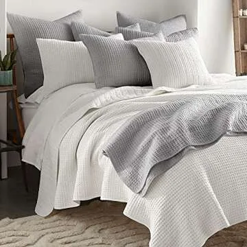Levtex Home Mills Waffle Quilt Set - King Size Luxury