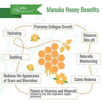 Wild Naturals Manuka Honey Moisturizer for Dry, Sensitive Skin – Eczema Relief Face Cream – Soothing Cream for Redness & Irritation – Face, Hand & Body Moisturizer for Women & Men