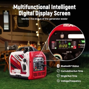 Powerful 4000 Watt Dual Fuel Generator with Bluetooth Control