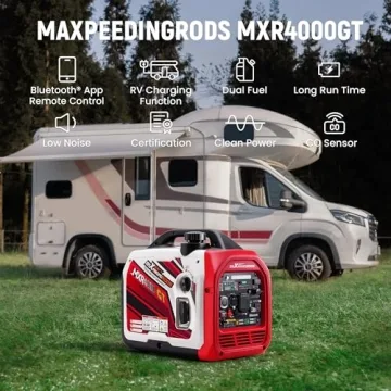 Powerful 4000 Watt Dual Fuel Generator with Bluetooth Control