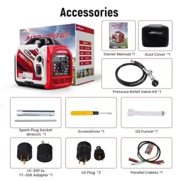 Powerful 4000 Watt Dual Fuel Generator with Bluetooth Control