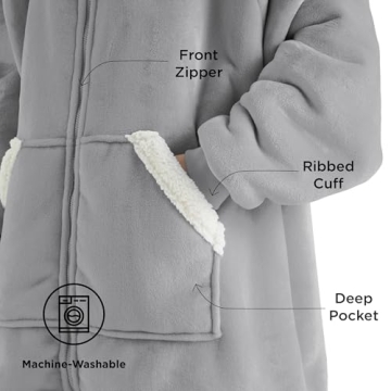 Cozy Bedsure Blanket Hoodie - Warm Wearable Gift for All