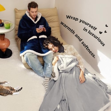 Cozy Bedsure Blanket Hoodie - Warm Wearable Gift for All