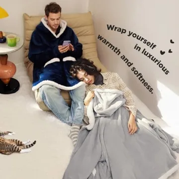 Cozy Bedsure Blanket Hoodie - Warm Wearable Gift for All