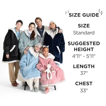 Cozy Bedsure Blanket Hoodie - Warm Wearable Gift for All