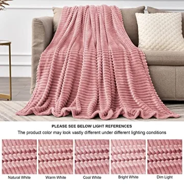Soft BEDELITE Fleece Blanket for Couch and Bed